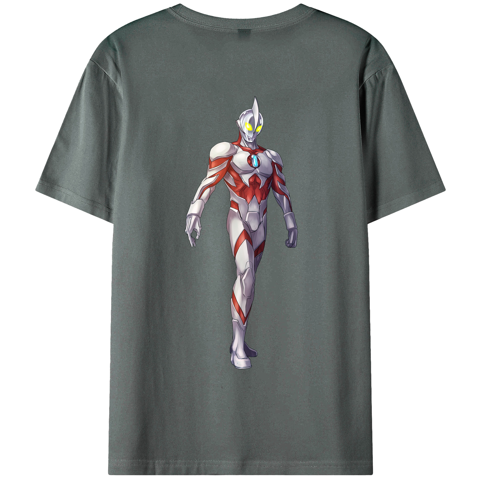 （画像用） ウルトラマン Ultraman 綿100％ メンズ半袖Tシャツ（バックプリント） 通気性